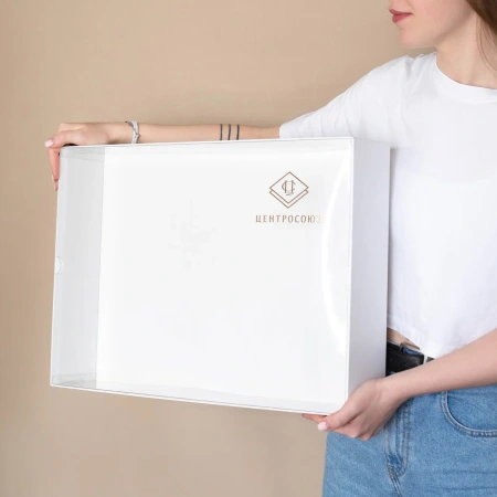  Фотография коробка крышка-дно с прозрачной крышкой для центрсоюз